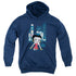 BETTY BOOP/SQUARE - YOUTH PULLOVER HOODIE - NAVY