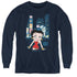 BETTY BOOP/SQUARE - YOUTH LONG SLEEVE TEE - NAVY