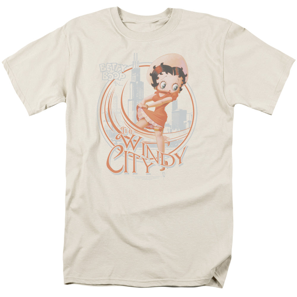 BETTY BOOP/THE WINDY CITY - S/S ADULT 18/1 - CREAM