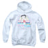 BETTY BOOP/MIAMI BEACH - YOUTH PULLOVER HOODIE - WHITE