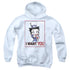 BETTY BOOP/AUNTIE BOOP - YOUTH PULLOVER HOODIE - WHITE