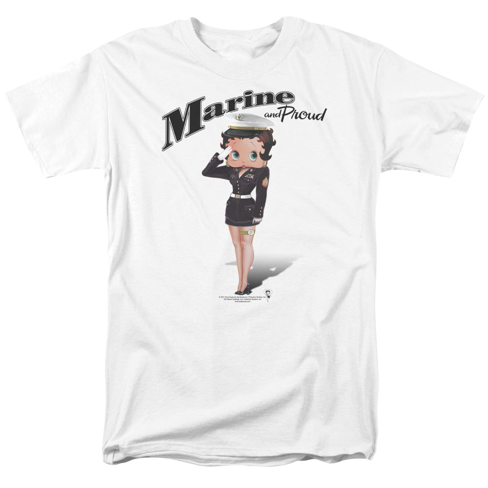 BETTY BOOP/MARINE BOOP - S/S ADULT 18/1 - WHITE