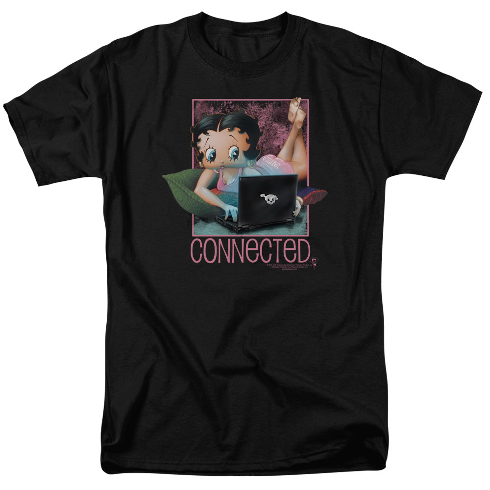 BETTY BOOP/CONNECTED - S/S ADULT 18/1 - BLACK