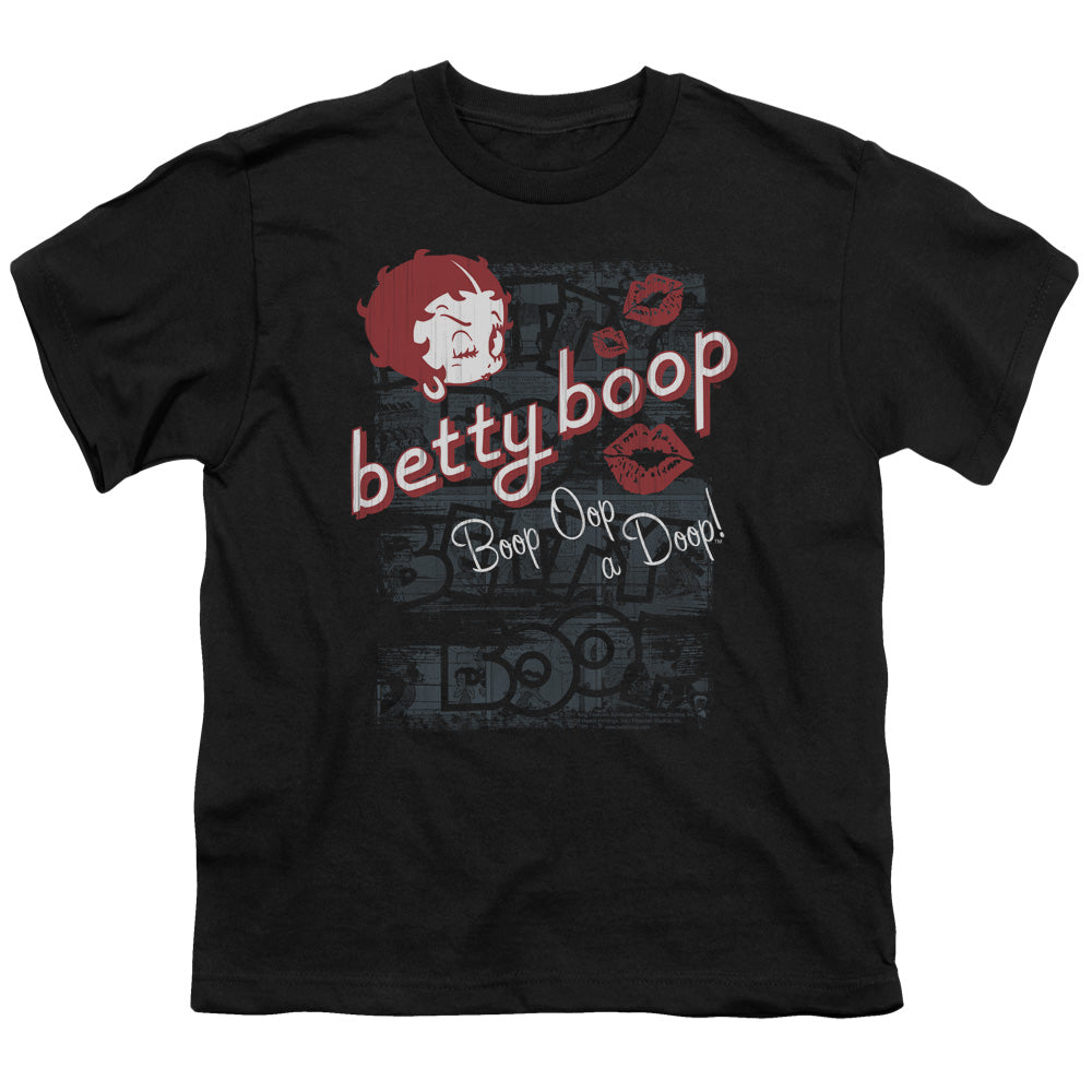 BETTY BOOP/BOOP OOP - S/S YOUTH 18/1 - BLACK