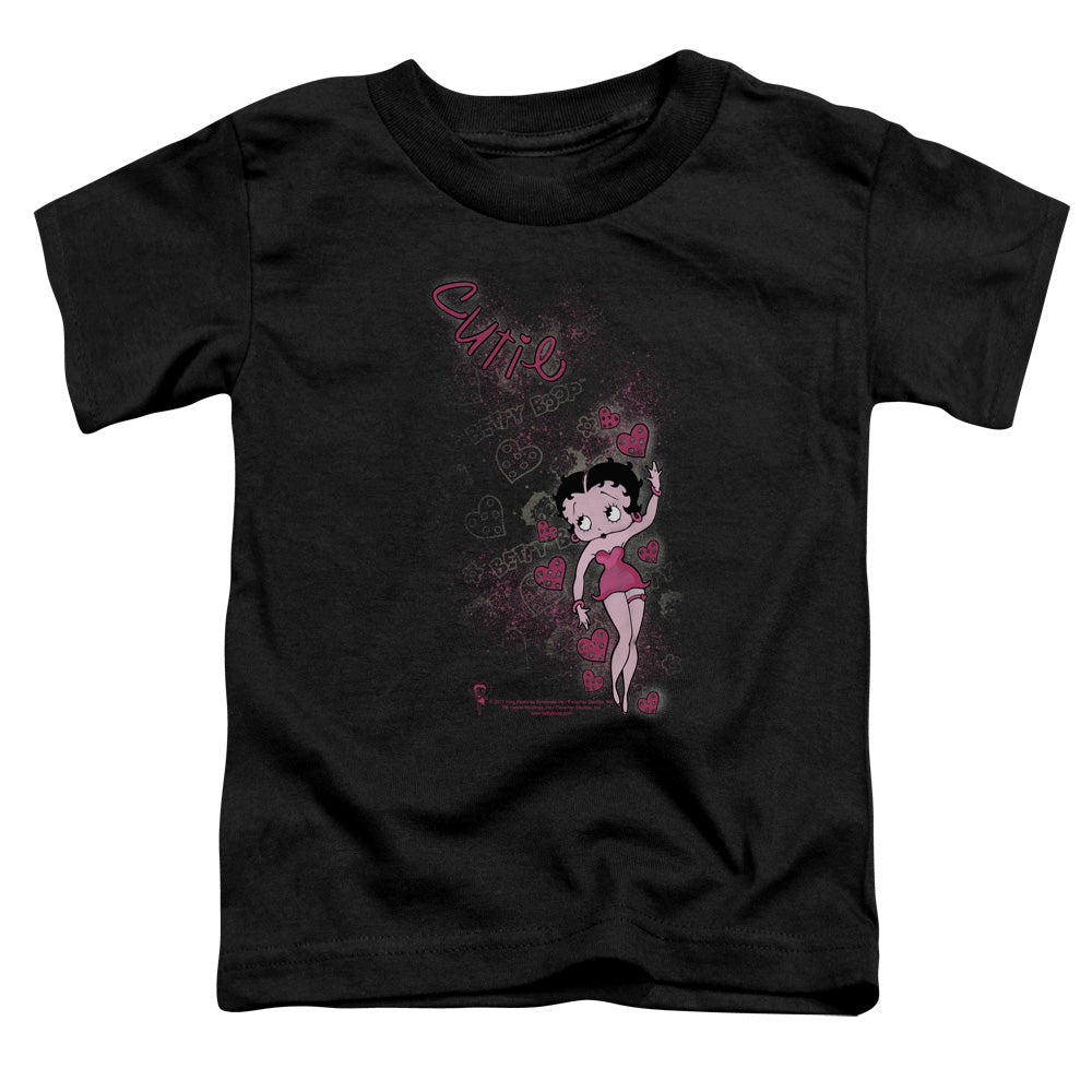 BETTY BOOP/CUTIE - S/S TODDLER TEE - BLACK
