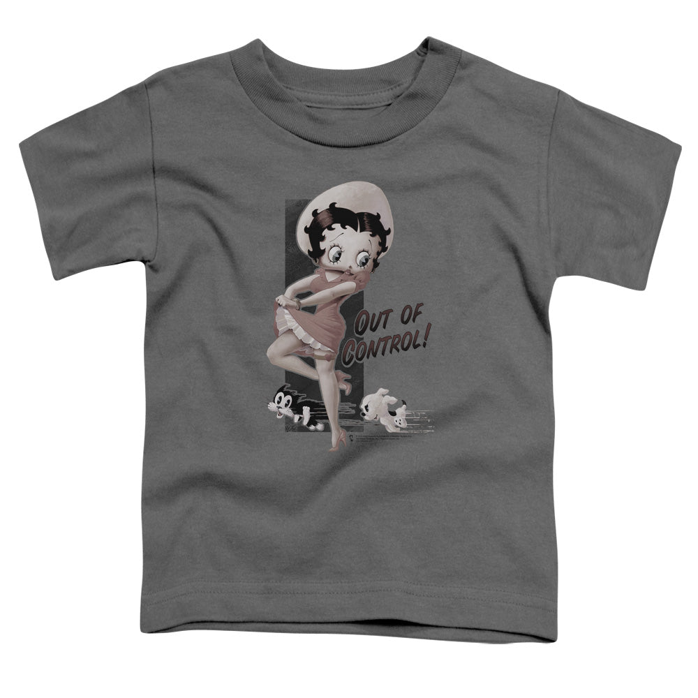 BETTY BOOP/OUT OF CONTROL - S/S TODDLER TEE - CHARCOAL