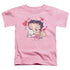BETTY BOOP/PUPPY LOVE - S/S TODDLER TEE - PINK