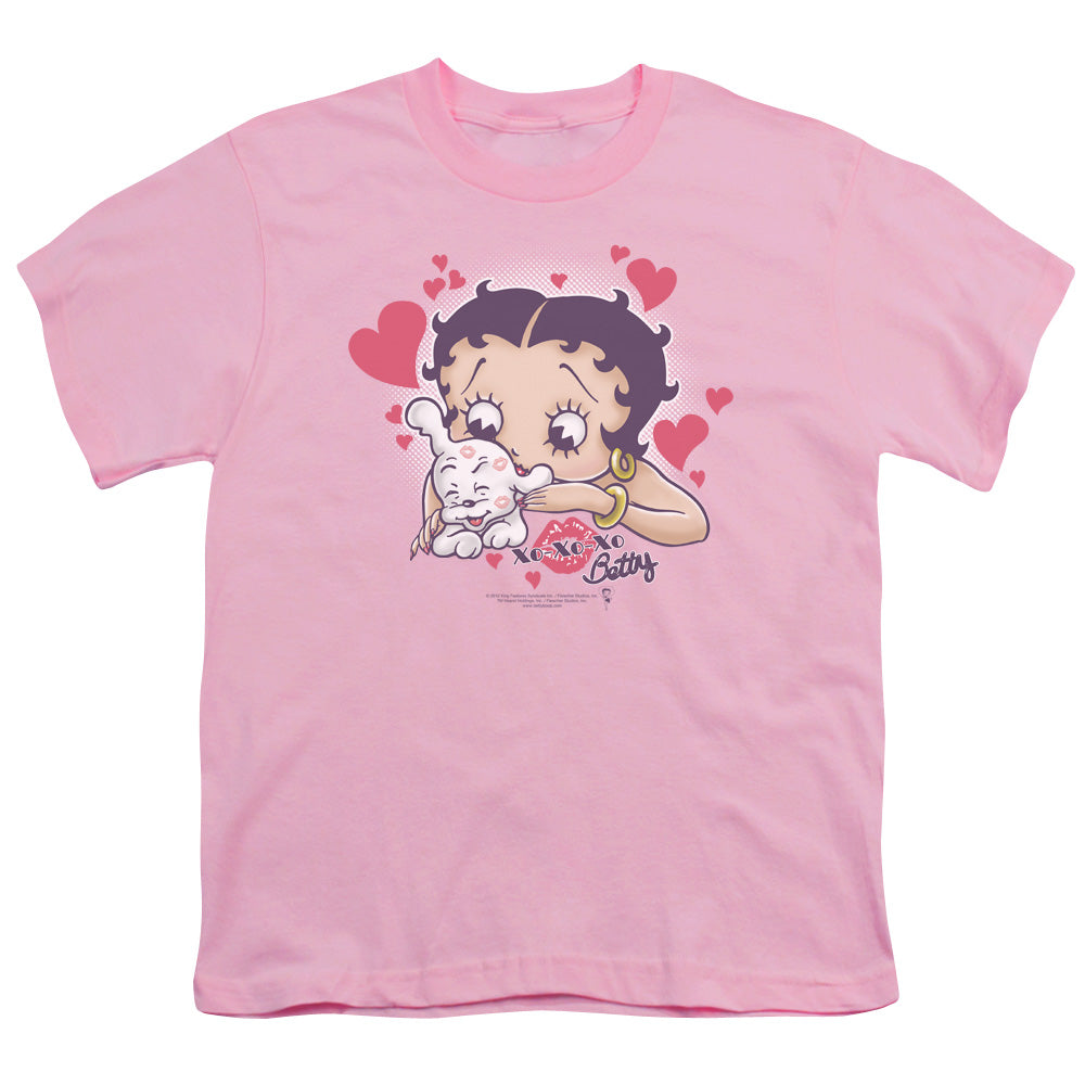 BETTY BOOP/PUPPY LOVE - S/S YOUTH 18/1 - PINK