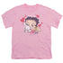 BETTY BOOP/PUPPY LOVE - S/S YOUTH 18/1 - PINK