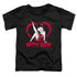 BETTY BOOP/SCROLLING HEARTS - S/S TODDLER TEE - BLACK