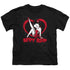 BETTY BOOP/SCROLLING HEARTS - S/S YOUTH 18/1 - BLACK