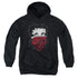 BETTY BOOP/BANDANA & ROSES - YOUTH PULLOVER HOODIE - BLACK