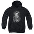 BETTY BOOP/FASHION ROSES - YOUTH PULLOVER HOODIE - BLACK