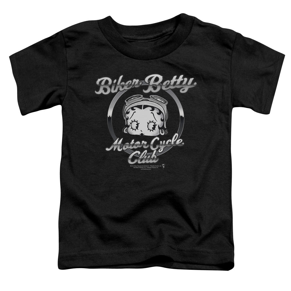 BETTY BOOP/CHROMED LOGO - S/S TODDLER TEE - BLACK