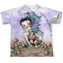 BETTY BOOP/FAIRY (FRONT/BACK PRINT) - S/S YOUTH POLY CREW - MULTI