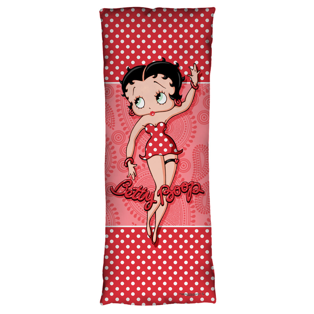 BETTY BOOP/PAISLEY & POLKA DOTS - MICROFIBER BODY PILLOW