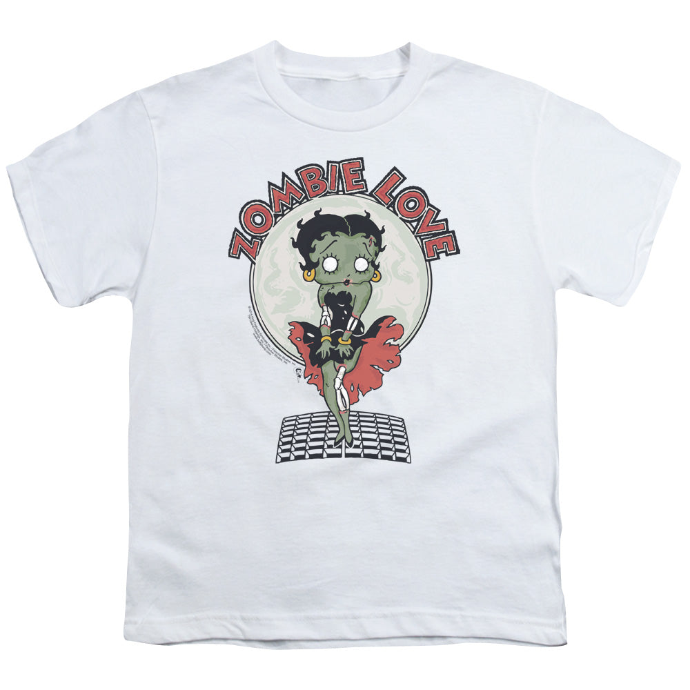 BETTY BOOP/BREEZY ZOMBIE LOVE - S/S YOUTH 18/1 - WHITE