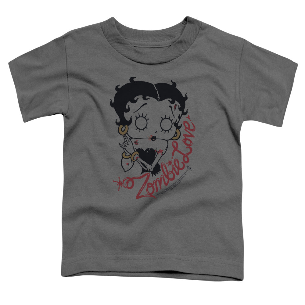BETTY BOOP/CLASSIC ZOMBIE - S/S TODDLER TEE - CHARCOAL