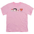 BETTY BOOP/SYMBOLS - S/S YOUTH 18/1 - PINK