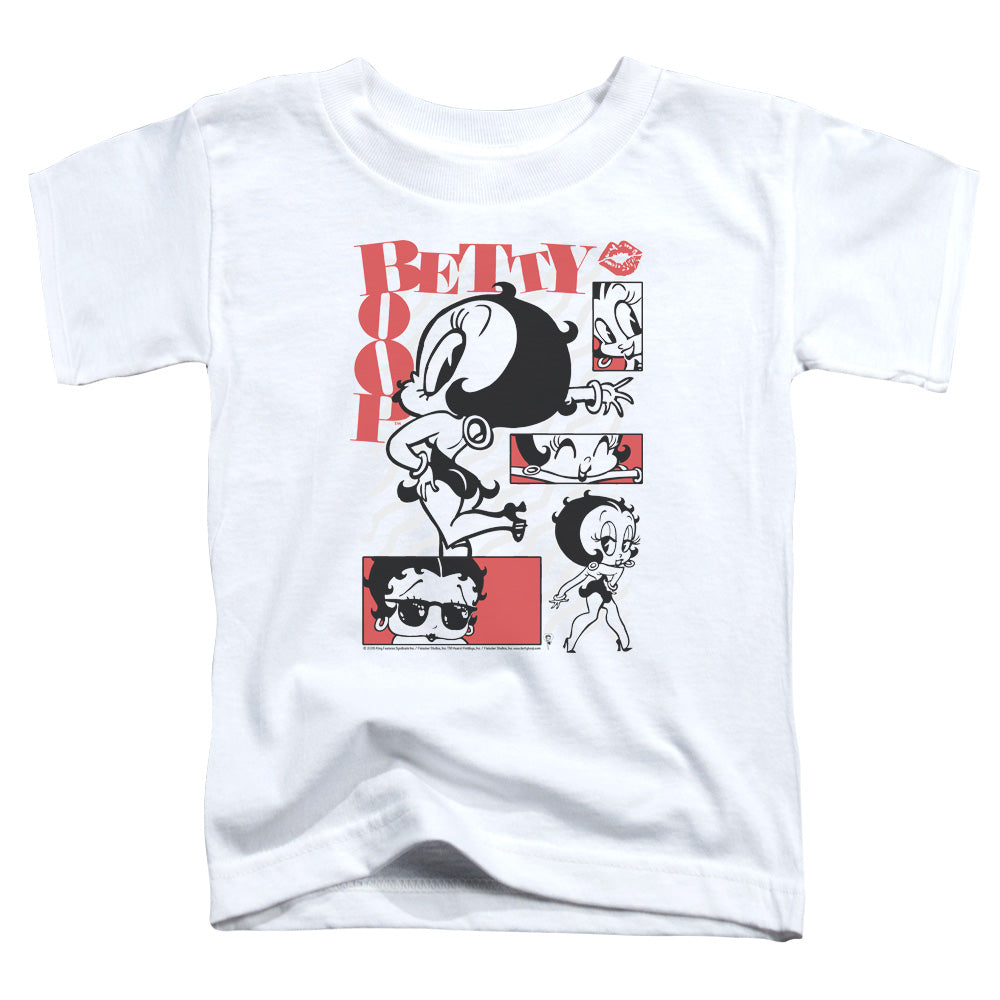 BETTY BOOP/STYLIN SNAPS - S/S TODDLER TEE - WHITE