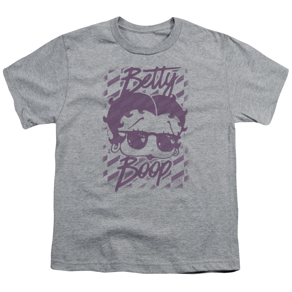 BETTY BOOP/SUMMER SHADES - S/S YOUTH 18/1 - ATHLETIC HEATHER
