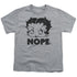 BETTY BOOP/BOOP NOPE - S/S YOUTH 18/1 - ATHLETIC HEATHER