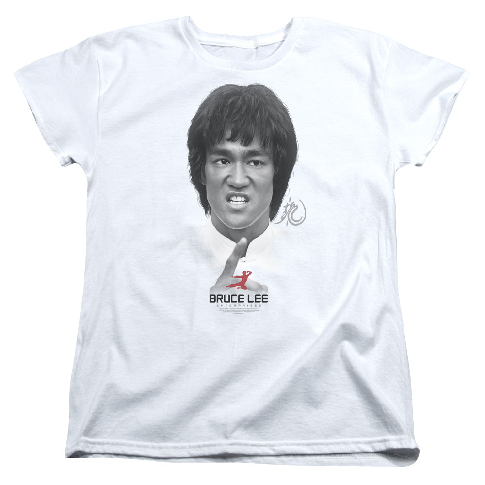 BRUCE LEE/SELF HELP - S/S WOMENS TEE - WHITE