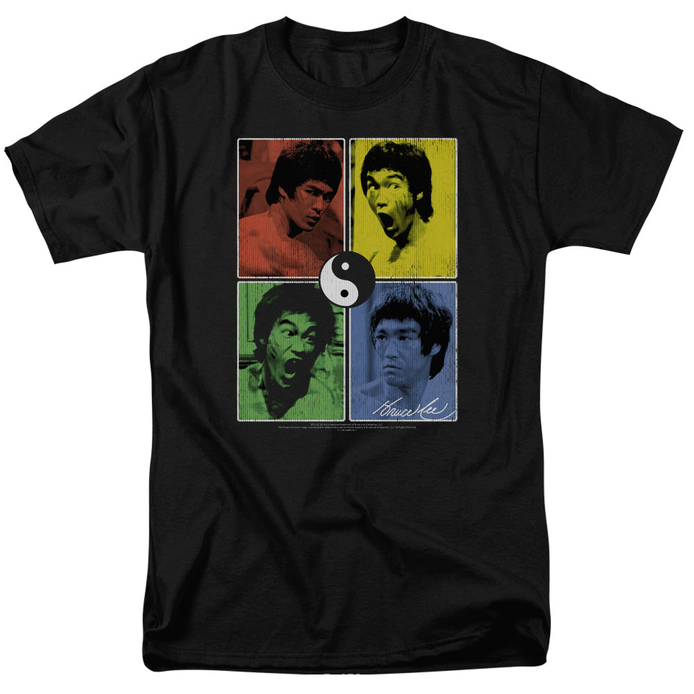 BRUCE LEE/ENTER COLOR BLOCK - S/S ADULT 18/1 - BLACK