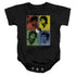 BRUCE LEE/ENTER COLOR BLOCK - INFANT SNAPSUIT - BLACK
