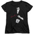 BRUCE LEE/THE DRAGON AWAITS - S/S WOMENS TEE - BLACK