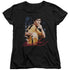 BRUCE LEE/YELLOW JUMPSUIT - S/S WOMENS TEE - BLACK