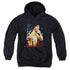 BRUCE LEE/YELLOW JUMPSUIT - YOUTH PULLOVER HOODIE - BLACK