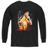 BRUCE LEE/YELLOW JUMPSUIT - YOUTH LONG SLEEVE TEE - BLACK