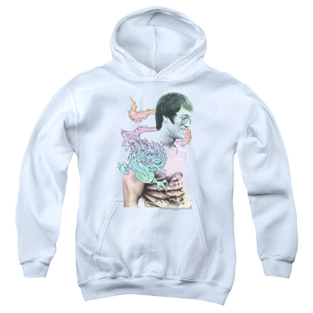 BRUCE LEE/A LITTLE BRUCE - YOUTH PULLOVER HOODIE - WHITE