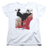 BRUCE LEE/KICK IT - S/S WOMENS TEE - WHITE