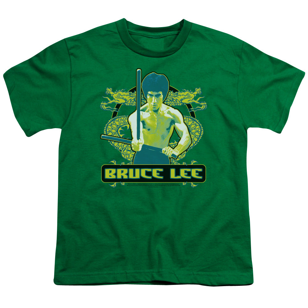 BRUCE LEE/DOUBLE DRAGONS - S/S YOUTH 18/1 - KELLY GREEN