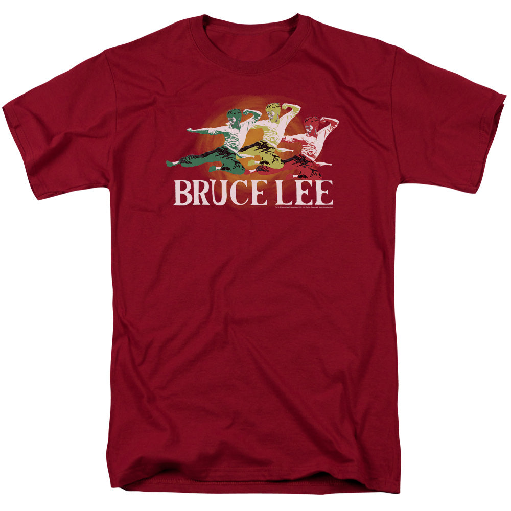 BRUCE LEE/TRI COLOR - S/S ADULT 18/1 - CARDINAL