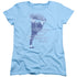 BRUCE LEE/10,000 KICKS - S/S WOMENS TEE - LIGHT BLUE