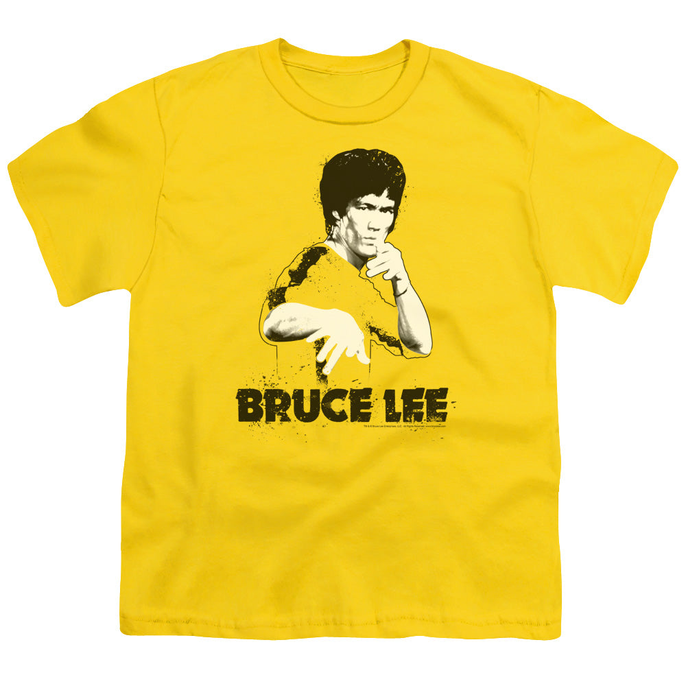 BRUCE LEE/SUIT SPLATTER - S/S YOUTH 18/1 - YELLOW