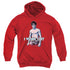 BRUCE LEE/LEE WORKS OUT - YOUTH PULLOVER HOODIE - RED