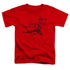 BRUCE LEE/LINE KICK - S/S TODDLER TEE - RED