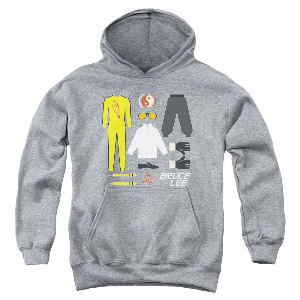 BRUCE LEE/LEE GIFT SET - YOUTH PULLOVER HOODIE - ATHLETIC HEATHER