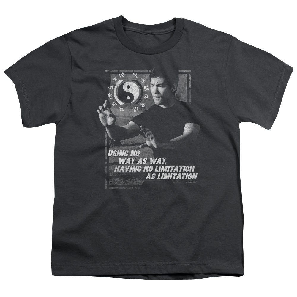 BRUCE LEE/NO WAY AS A WAY - S/S YOUTH 18/1 - CHARCOAL