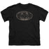 BATMAN/BIO MECH BAT SHIELD - S/S YOUTH 18/1 - BLACK