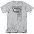 BATMAN/RIVITED METAL LOGO - S/S ADULT 18/1 - ATHLETIC HEATHER