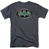 BATMAN/CIRCUITRY SHIELD - S/S ADULT 18/1 - CHARCOAL