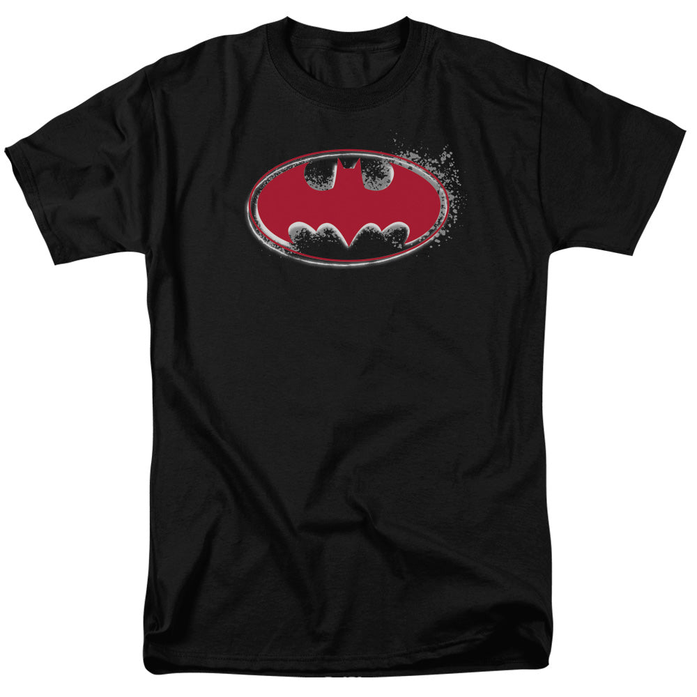 BATMAN/HARDCORE NOIR BAT LOGO - S/S ADULT 18/1 - BLACK