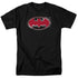 BATMAN/HARDCORE NOIR BAT LOGO - S/S ADULT 18/1 - BLACK