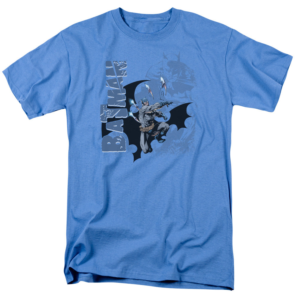 BATMAN/THROWING BLADES - S/S ADULT 18/1 - CAROLINA BLUE