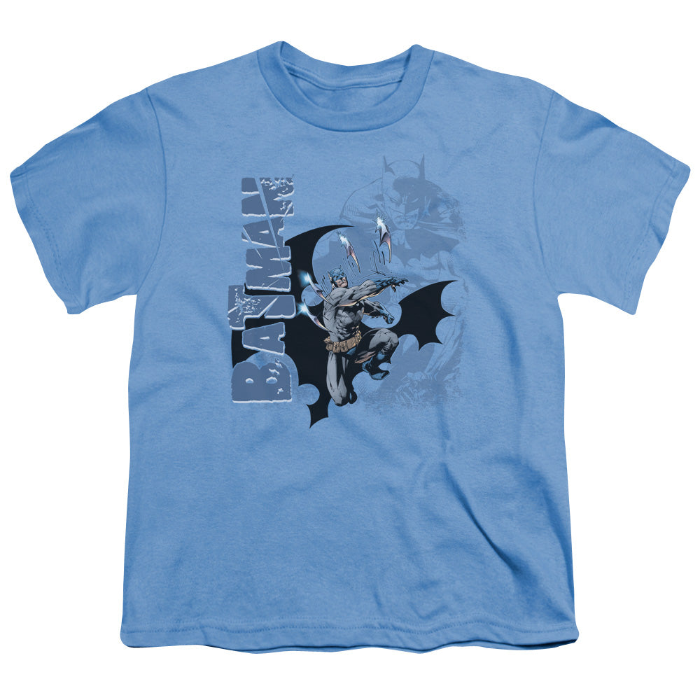 BATMAN/THROWING BLADES - S/S YOUTH 18/1 - CAROLINA BLUE